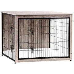 Dwanton dog crate dual doors enable easy entry for pets.