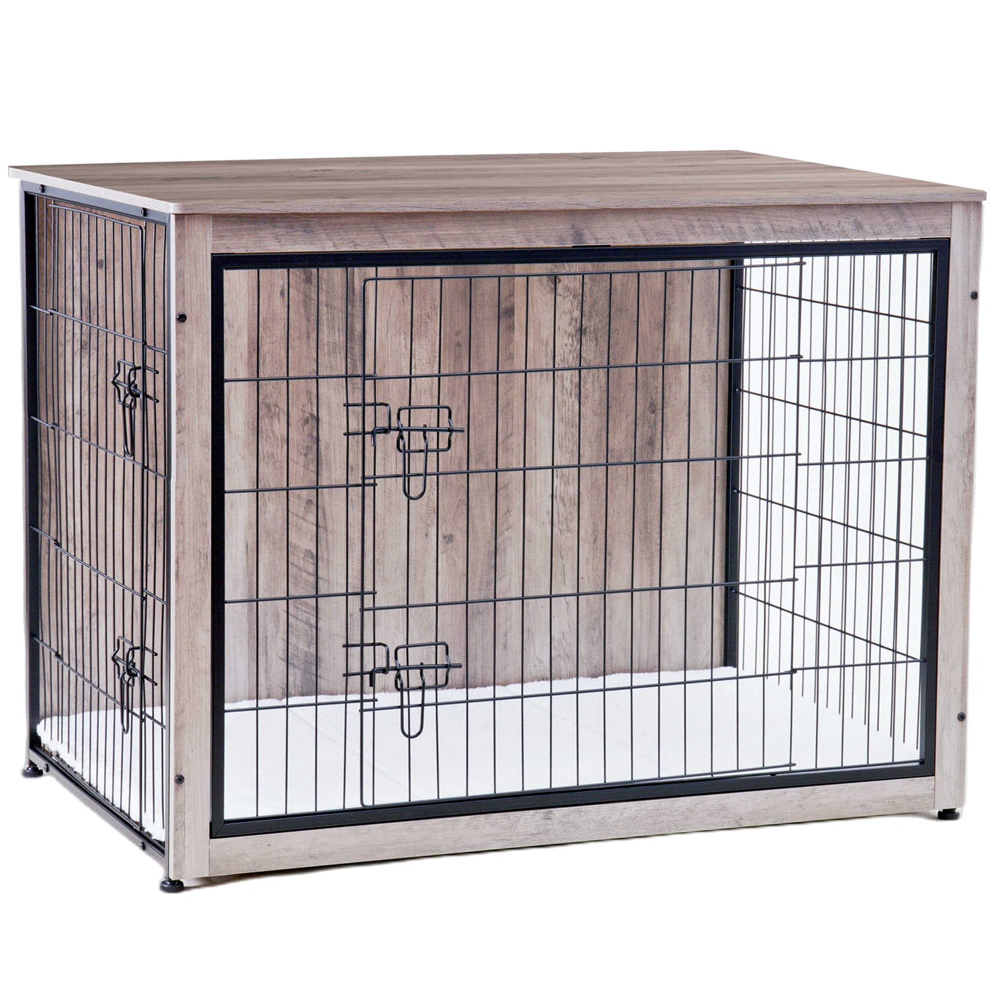 Dwanton dog crate extra-large 43.3 inches suits large breeds.