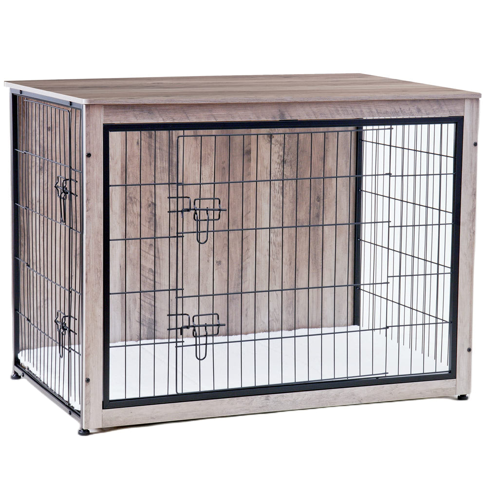 Dwanton dog crate extra-large 43.3 inches suits large breeds.