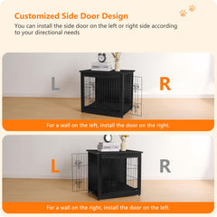 Dwanton dog crate furniture shows chew-resistant construction for lasting durability and daily use.