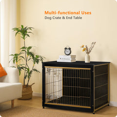 Dwanton cushion-inside crate promotes comfortable rest for dogs during crate time