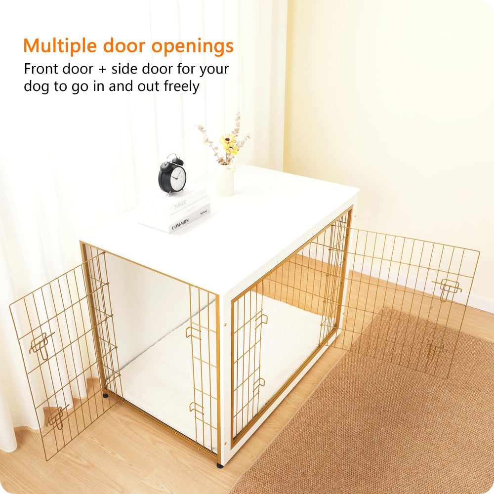 Dwanton dog crate furniture cushion inside for cozy resting space