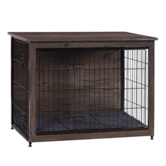Dwanton dog crate furniture cushion close-up shows a cozy interior for quick naps.