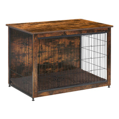 Dwanton dog crate furniture cushion provides a cozy sleep spot inside the crate.