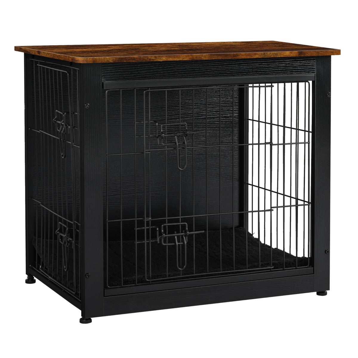 Dwanton dog crate furniture cushion highlights a cozy interior for restful naps.
