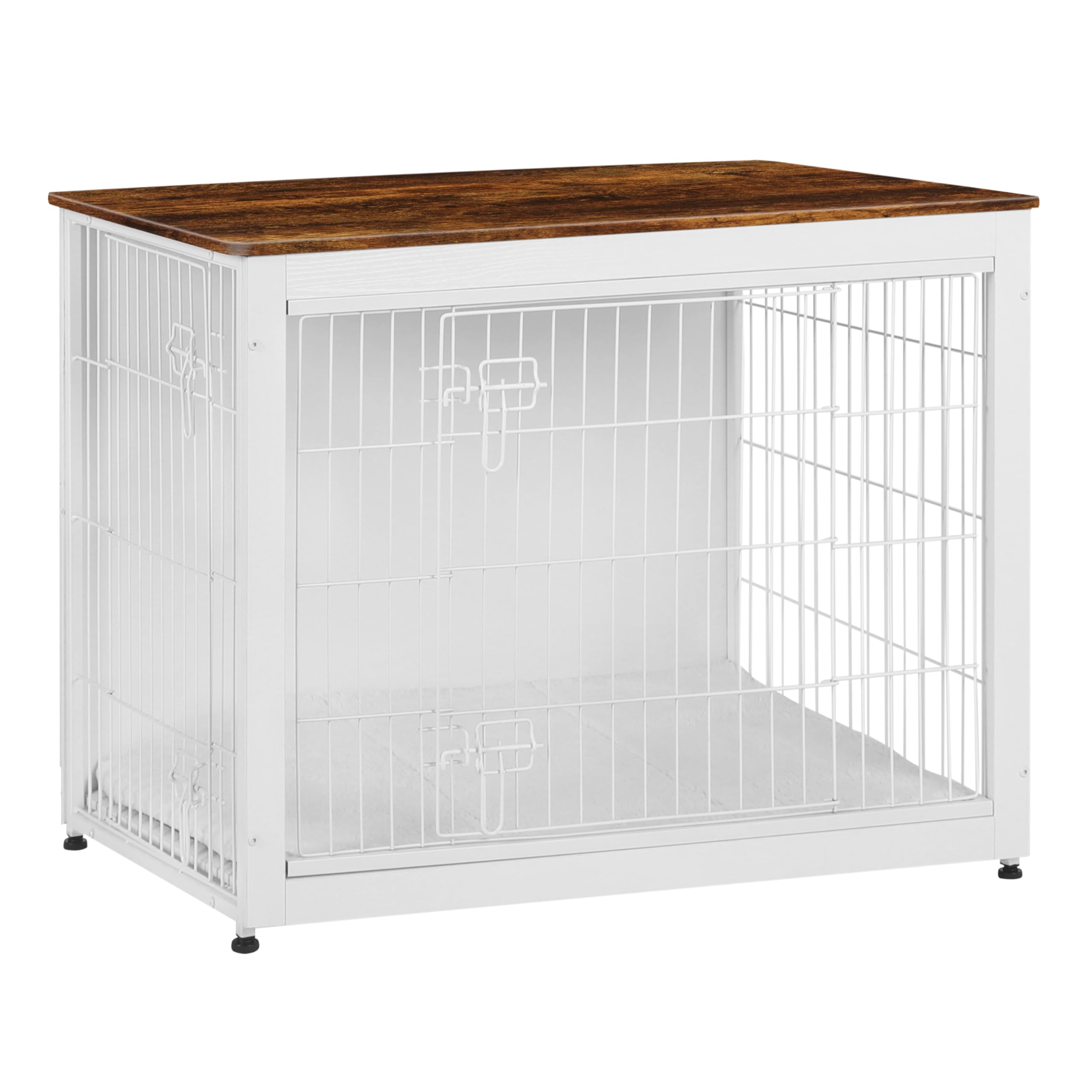 Dwanton dog crate furniture overview shows dual function as crate and side table