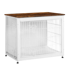 Dwanton dog crate furniture side table view highlights space-saving design and sturdy top