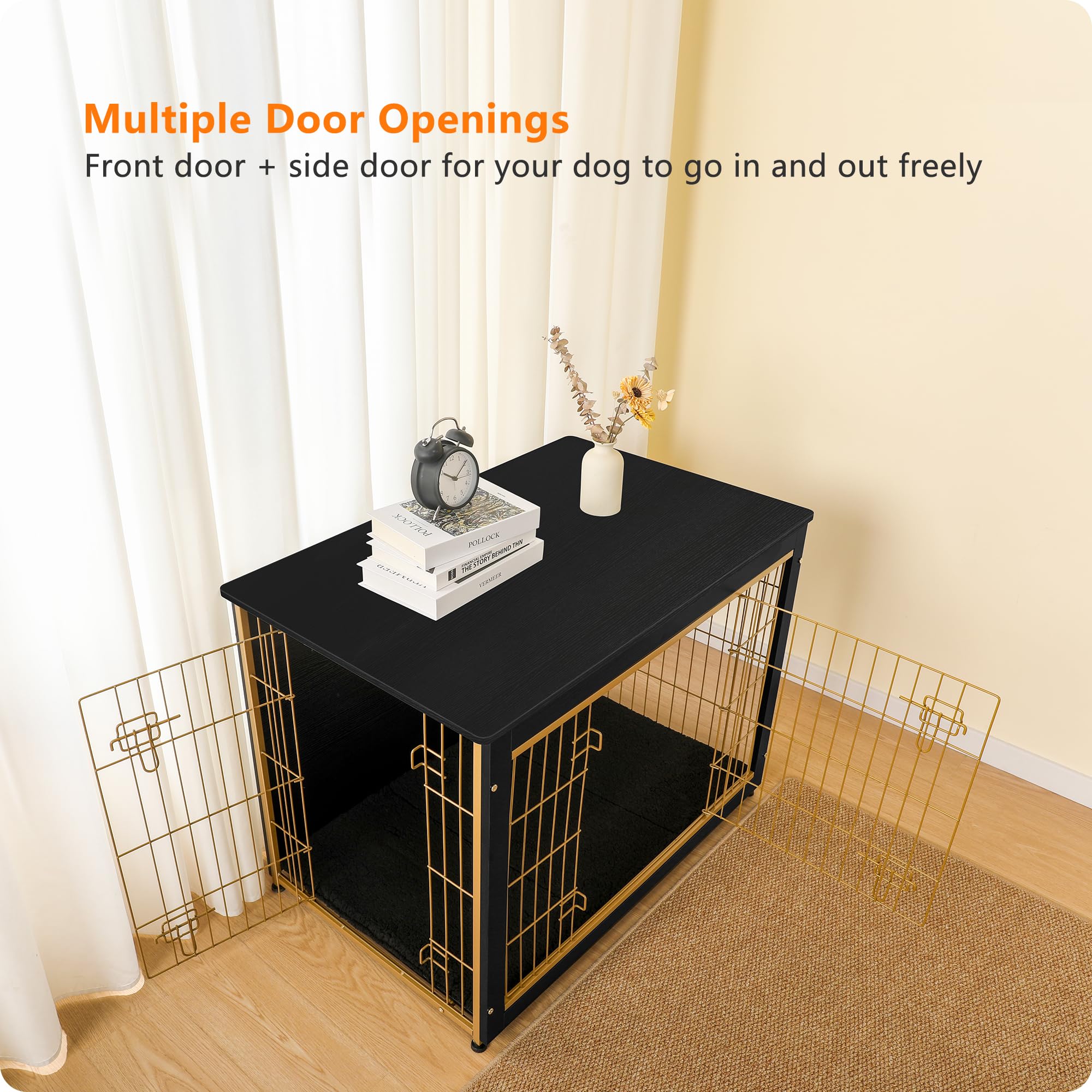 Dwanton top-decor-space highlights sturdy table surface for plants and lamps