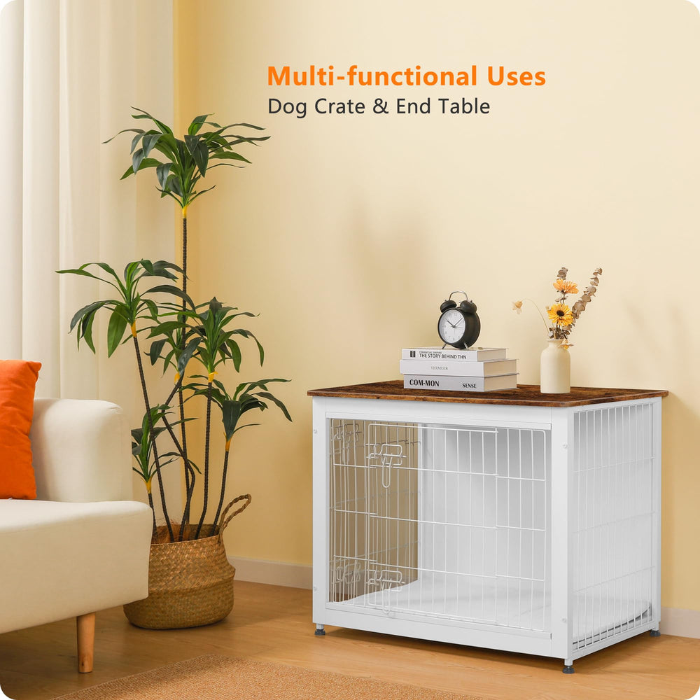 Dwanton dog crate indoor dog house fits medium dogs in compact living areas