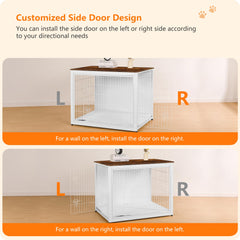 DWANTON adjustable feet stabilizing the crate on uneven floors