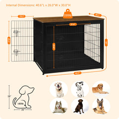 Dwanton indoor dog house extra large provides roomy space for bigger dogs.