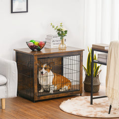 Dwanton kennel-table double-doors offer easy access and secure enclosure.