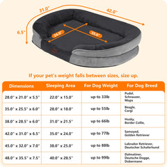 Dwanton orthopedic bed four-sided bolster supports head and neck