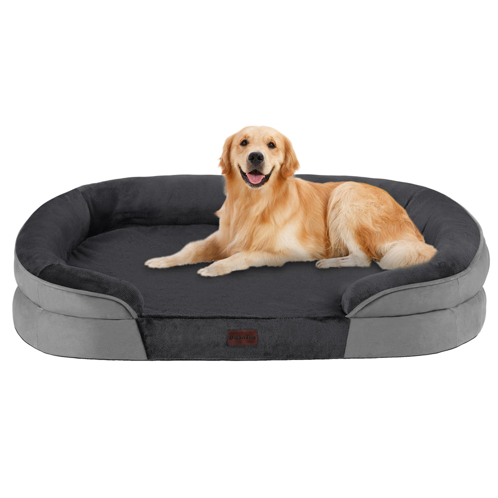Dwanton orthopedic bed gel memory foam close-up showing joint-supportive cushioning