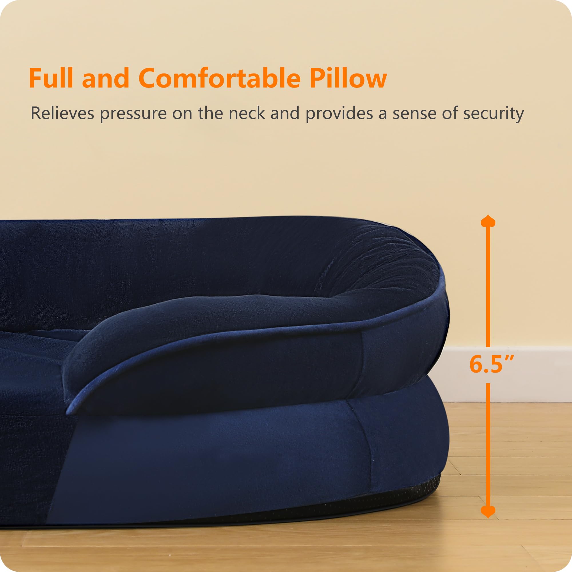 Dwanton bed with a low-center entrance eases access for senior dogs.