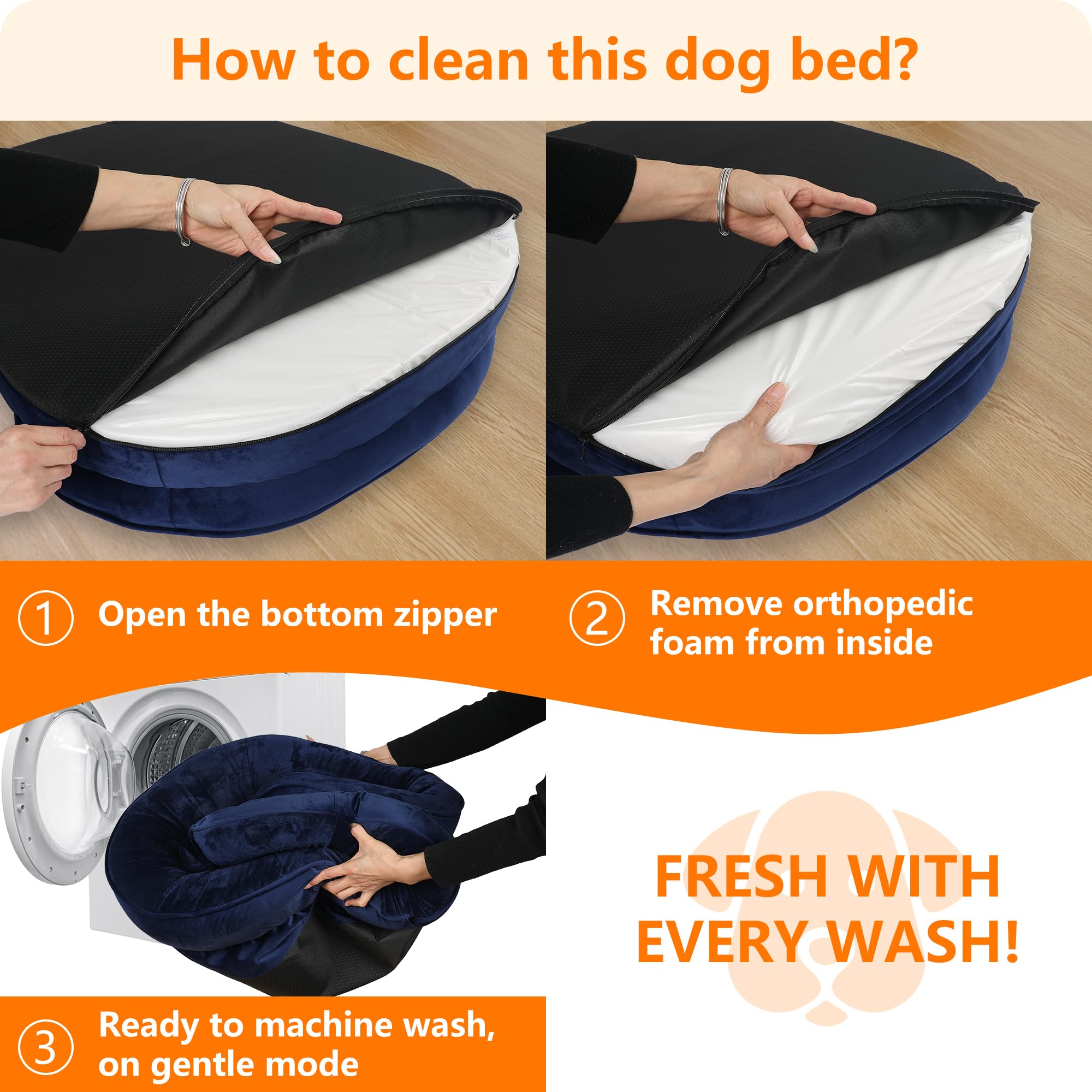 Dwanton wrap-around pillow design enhances snuggling comfort for deep rest.