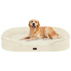 Dwanton orthopedic dog bed with gel memory foam top provides supportive sleep.
