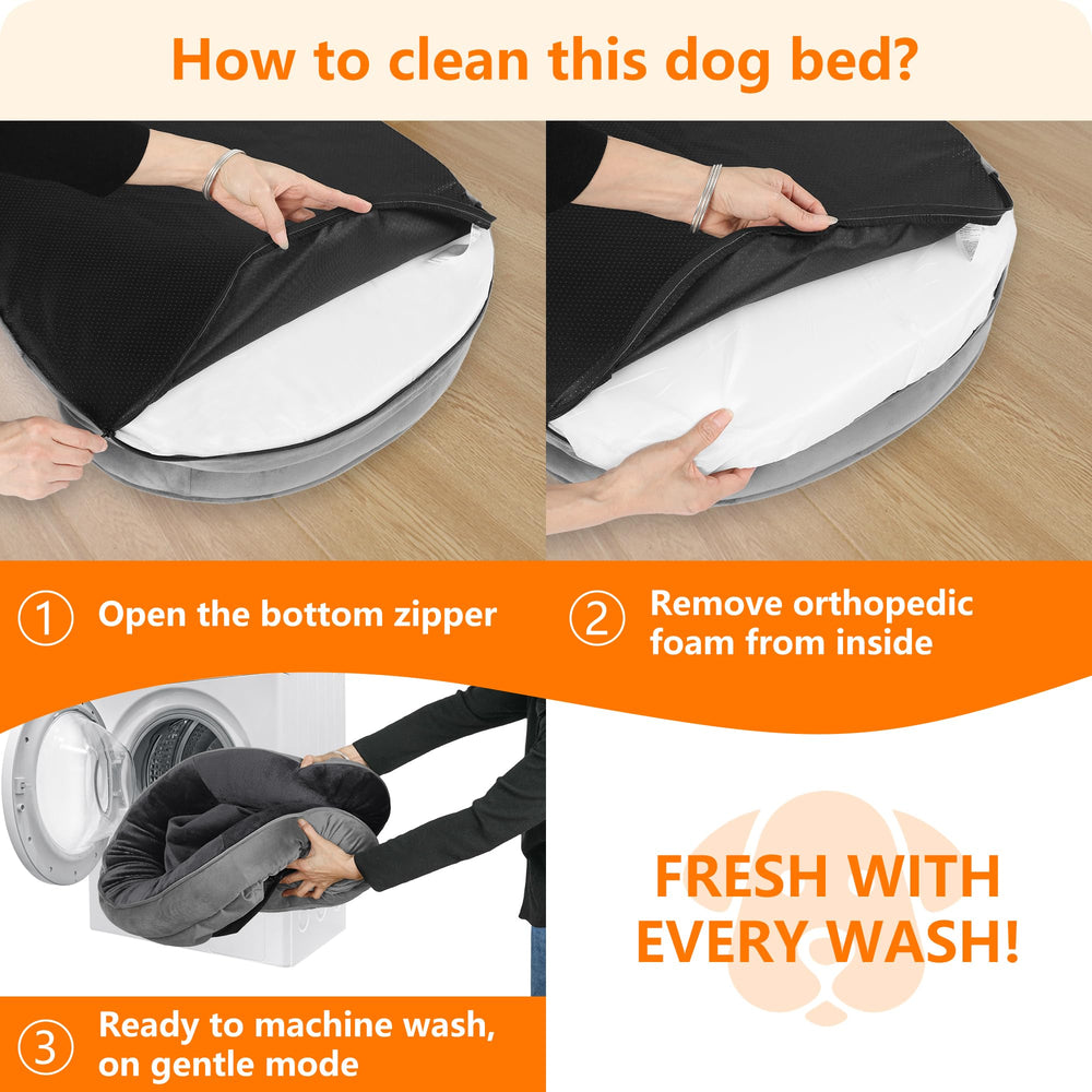 Dwanton soft flannel material offers a cozy, pet-friendly sleeping surface.