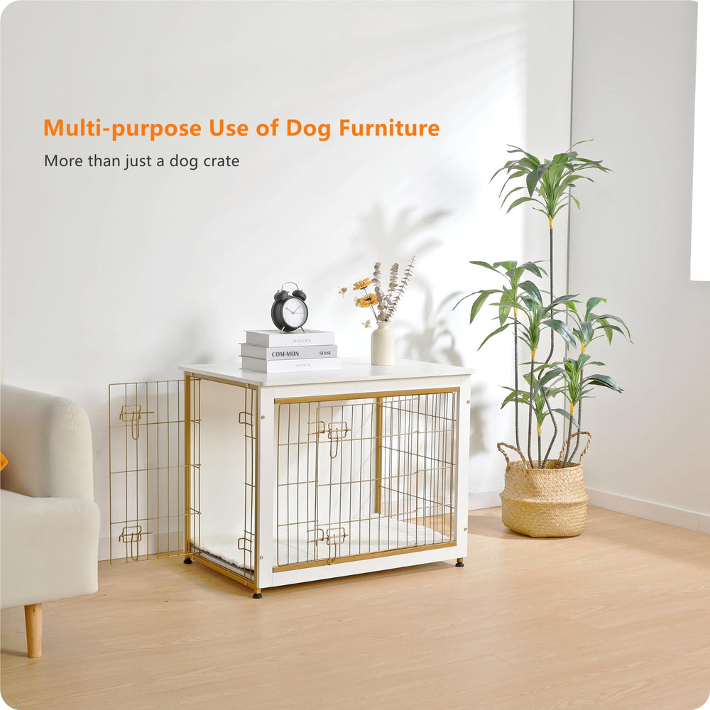 Dwanton wood-and-wire construction delivers durable, pet-safe support.