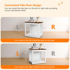 Dwanton particleboard and wire construction offers chew-resistant durability.