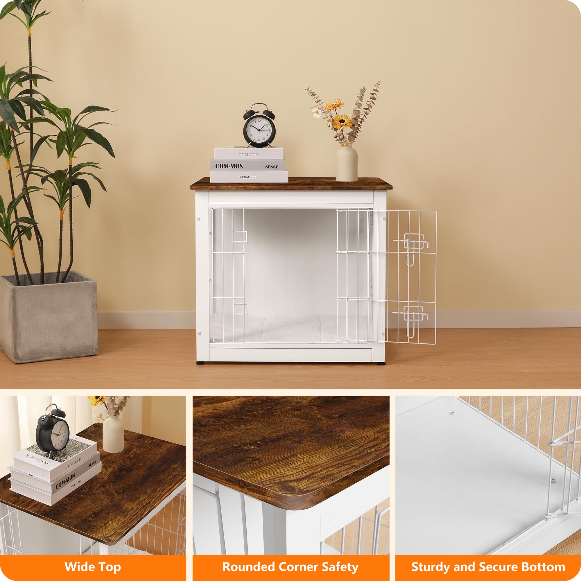 Dwanton wooden base prevents paw jamming for safer use.