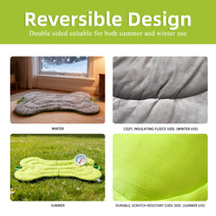 DWCN Doul all-season reversible bed with velvet front and quick-dry back.