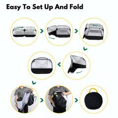 DWQEKD small animal playpen breathable-mesh-walls promote airflow and comfort.