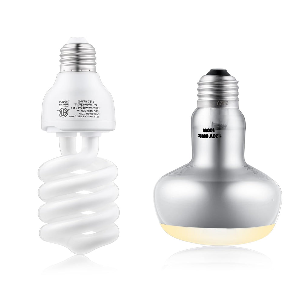 DXOPHIEX 26W 10.0 UVB bulb provides balanced UVB for vitamin D3 synthesis and calcium absorption.