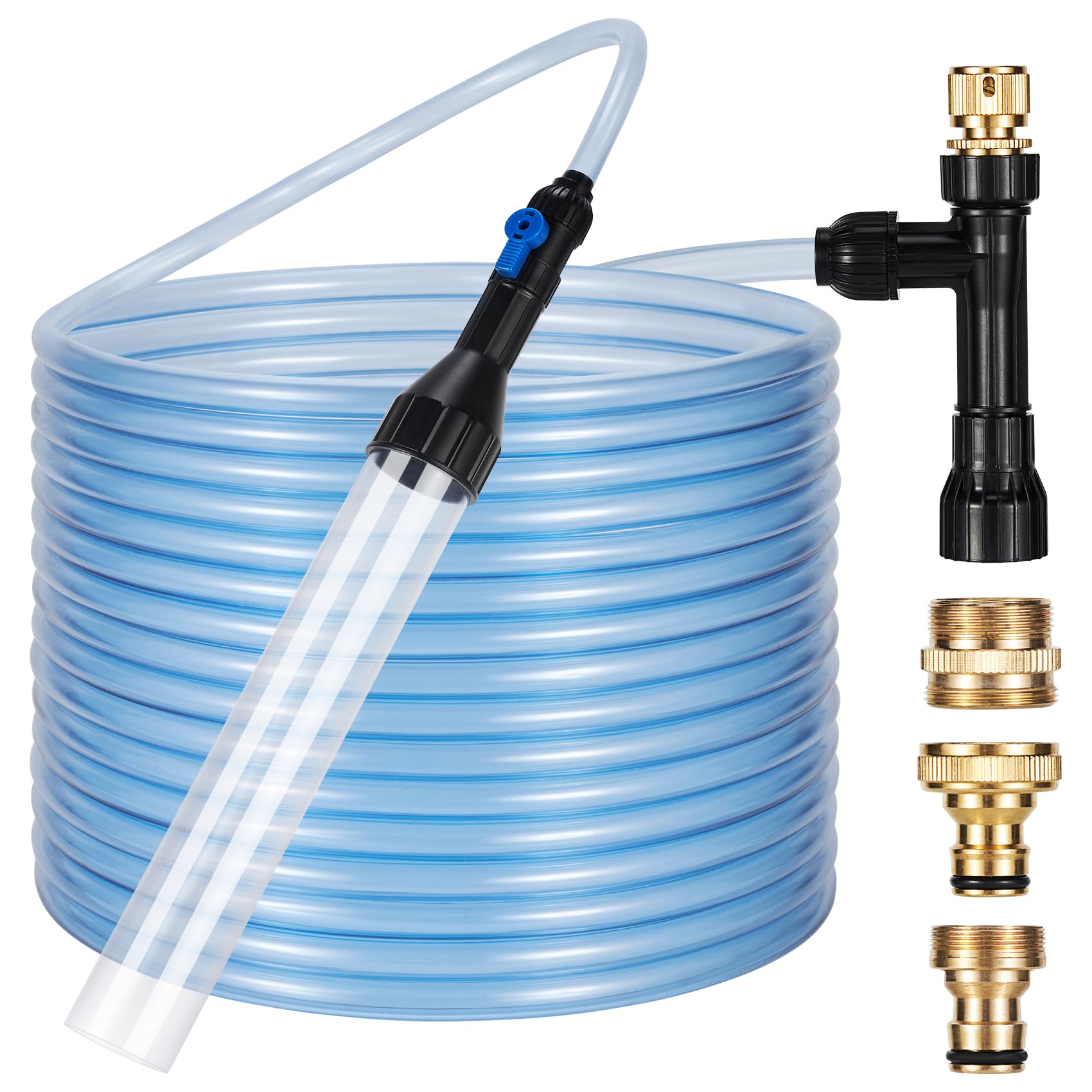 DXOPHIEX gravel vacuum assembly enables quick, easy aquarium cleaning