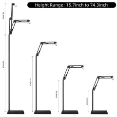 DXOPHIEX heat lamp stand adjustable height supports tall terrariums and precise lamp placement