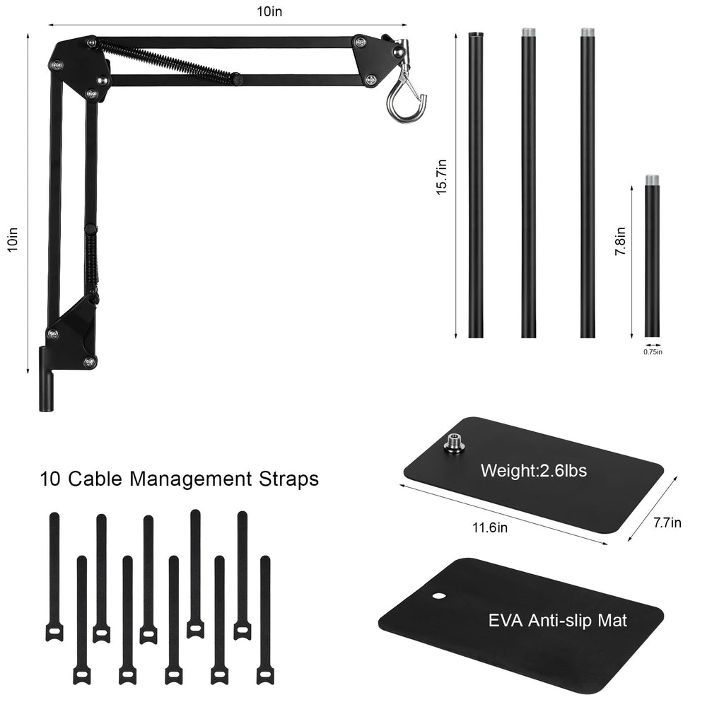 DXOPHIEX heat lamp stand weighted base ensures stable setup on various floors