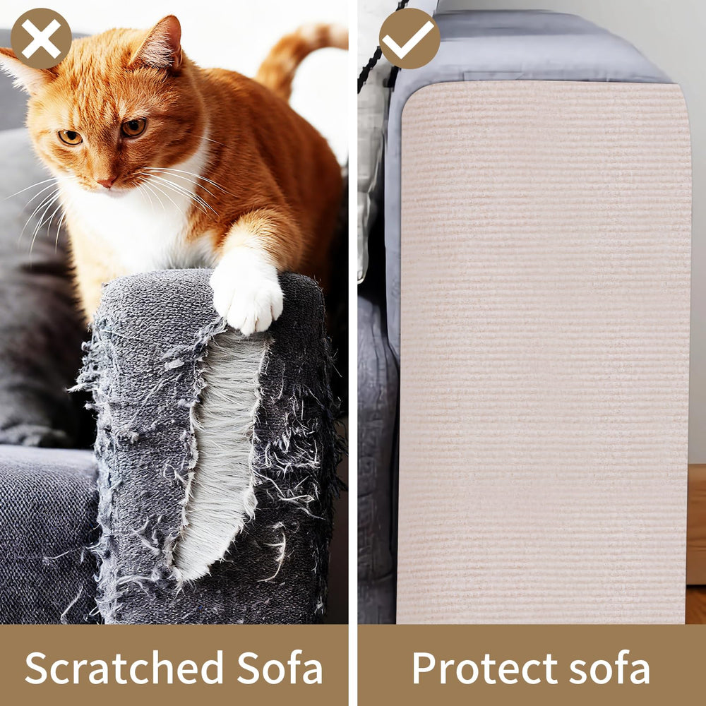 Dyale scratch-resistant felt cushions claws while protecting furniture