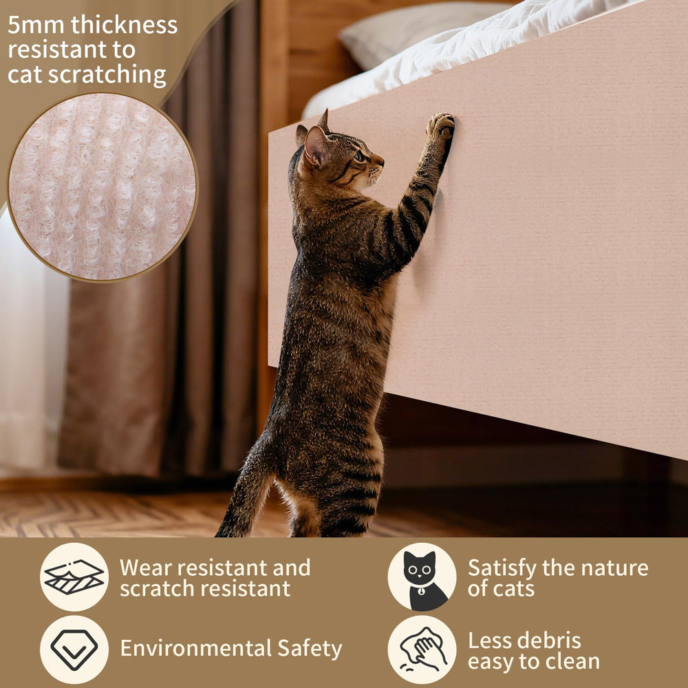 Dyale cat scratch mat scratch-resistant felt keeps paws comfortable and surfaces safe