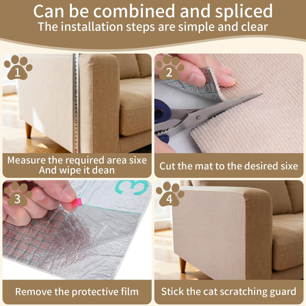 Dyale cat scratch mat trim-to-fit for any shape blends with décor