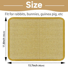 DYAUS tapete rasca conejo sisal durable para juego diario y cuidado natural de uñas