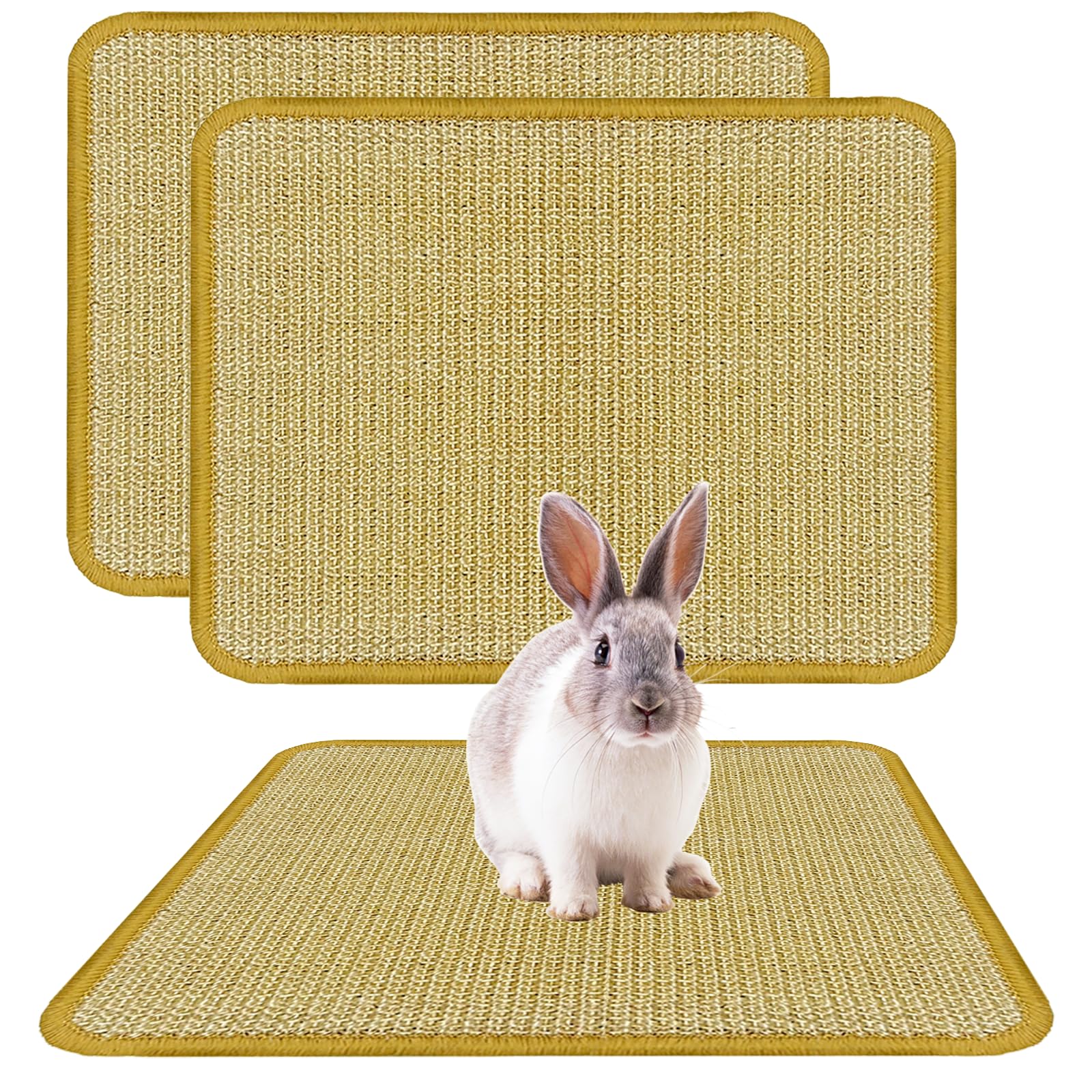DYAUS tapete rasca conejo sisal natural para arañar y explorar con seguridad