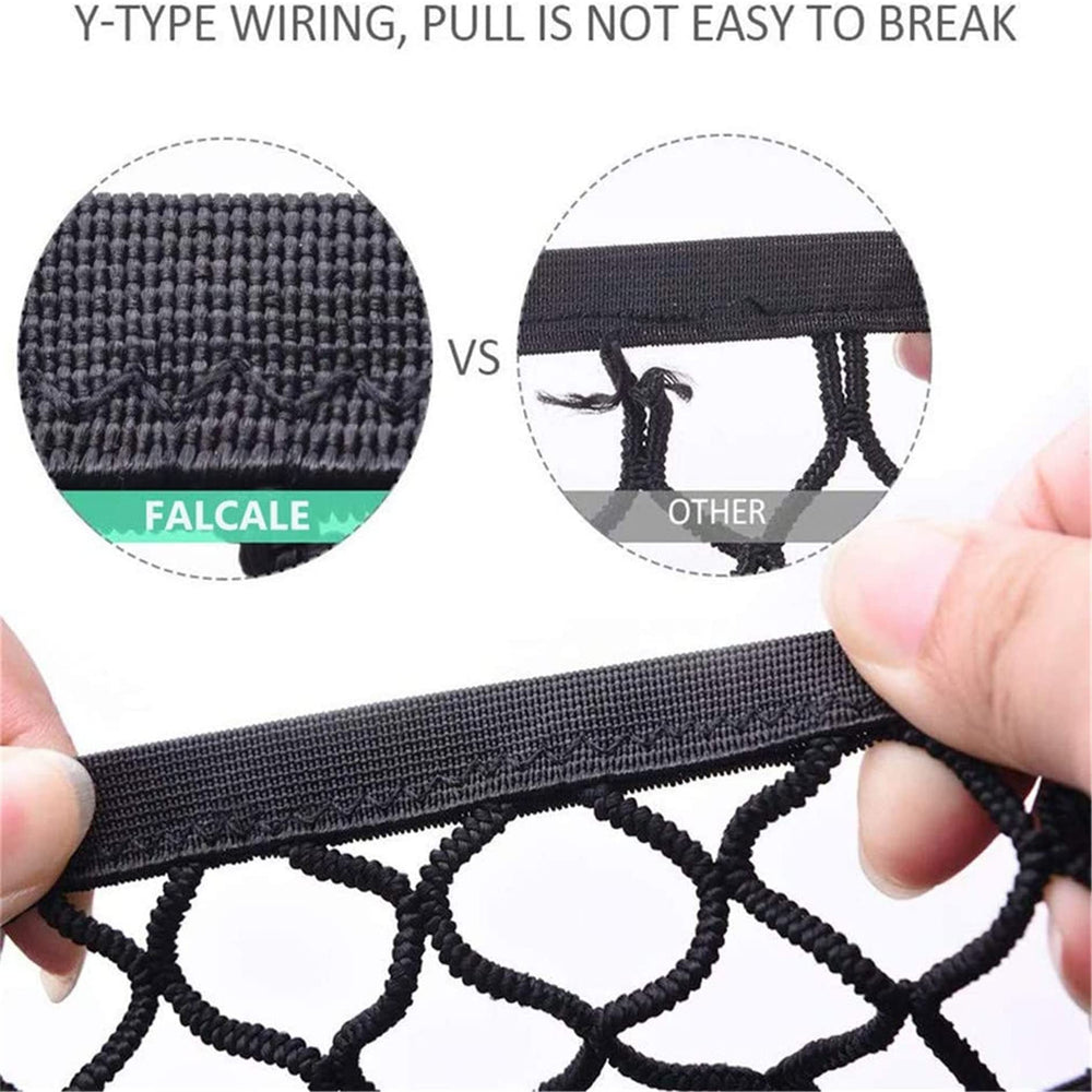 DYKESON driver storage netting pouch keeps essentials within reach.