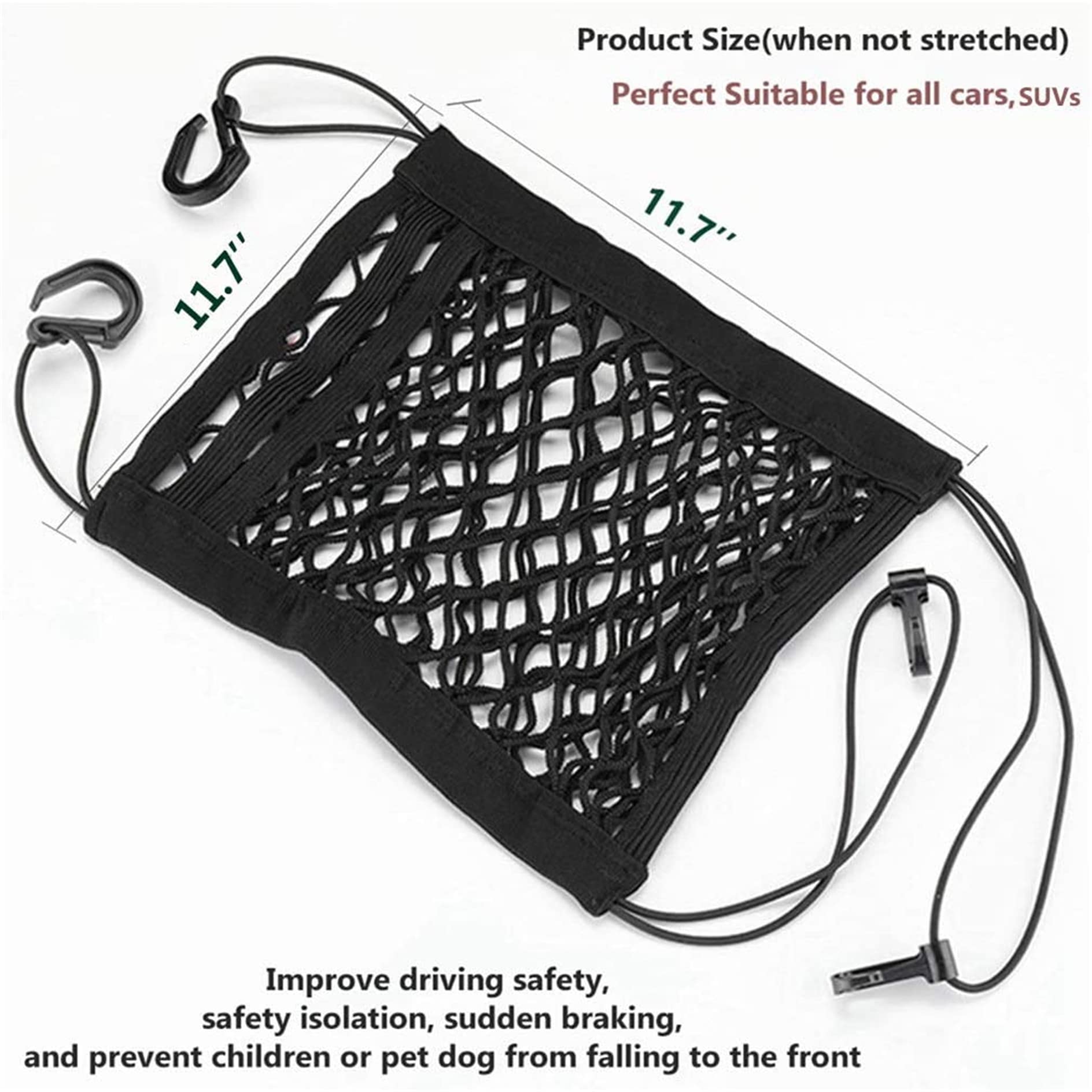 DYKESON bounce-resistant barrier creates calm space for pets during drives.