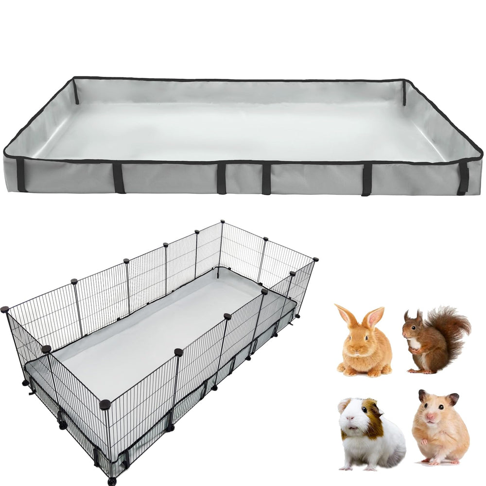 DZWLKJ Guinea Pig Cage Liner 24x60 assembled panel view for easy setup.
