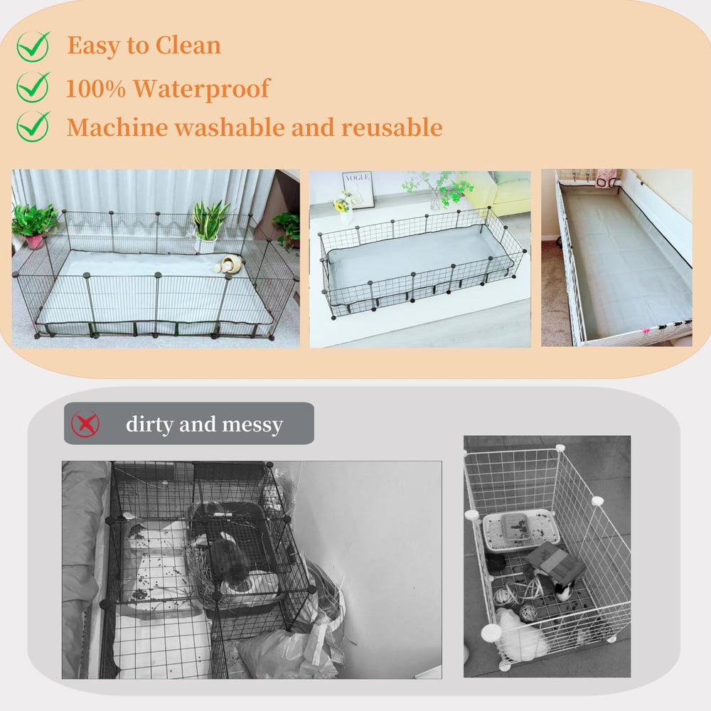 DZWLKJ guinea pig cage liner with top absorbent pad for a dry surface