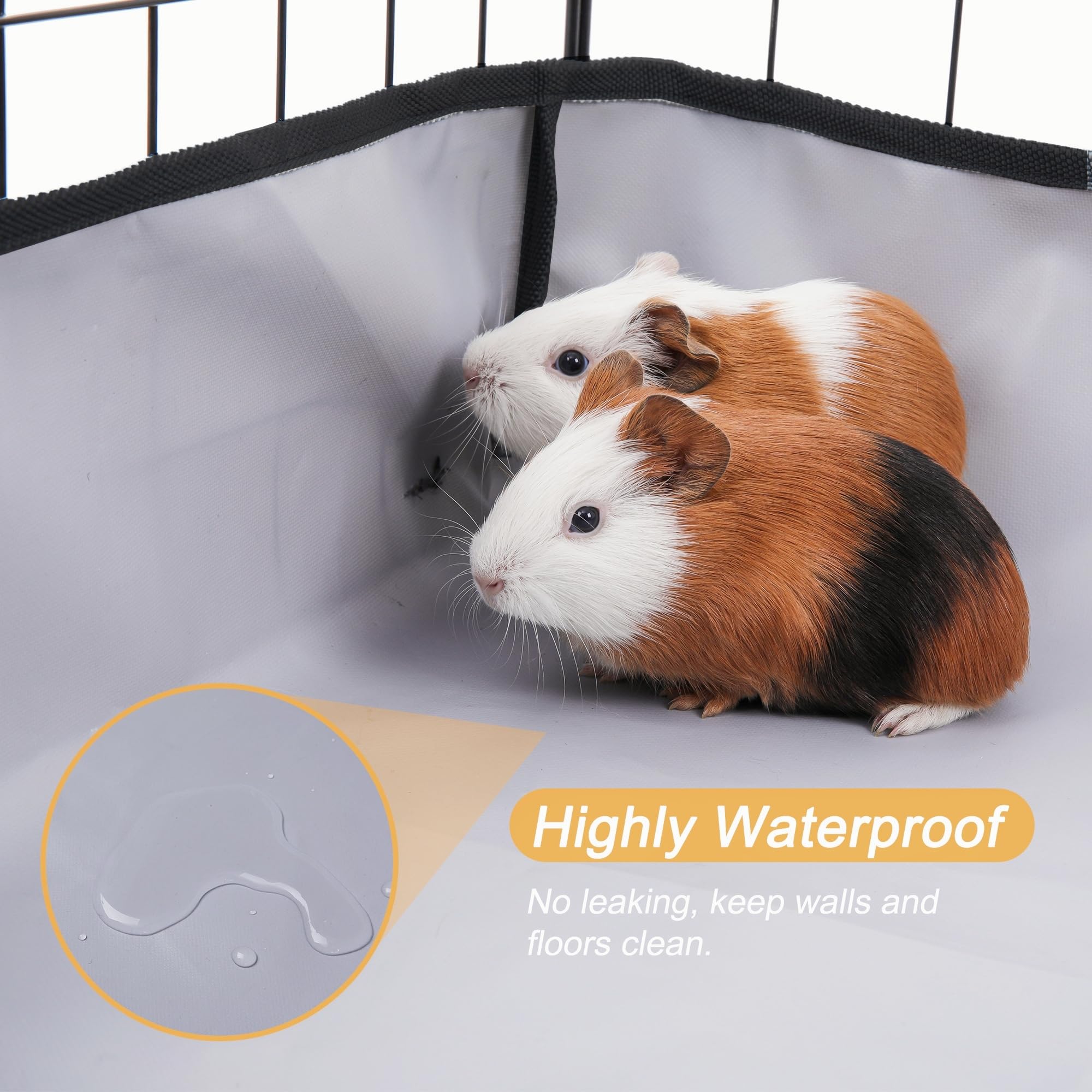 DZWLKJ guinea pig cage liner easy cleaning saves time during cage maintenance.