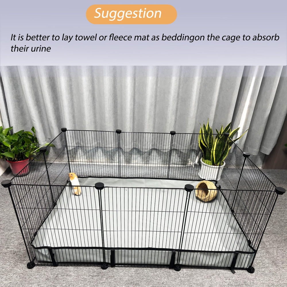 DZWLKJ guinea pig cage liner 24x36 fits DIY cages with 12-inch sides