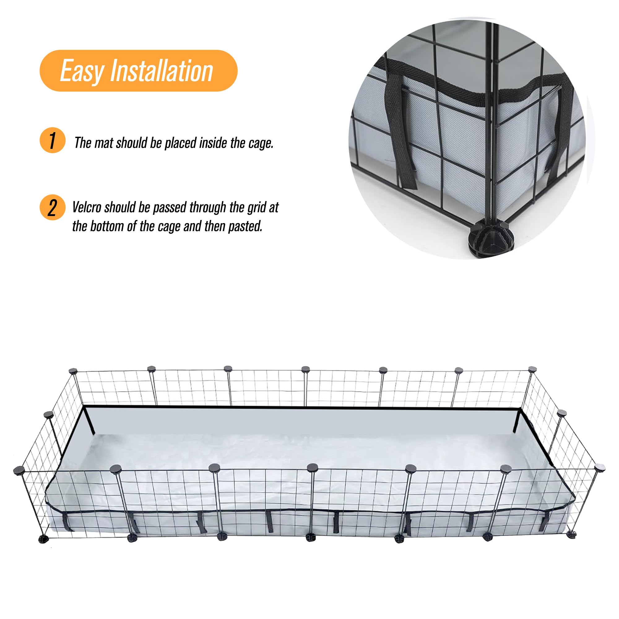 DZWLKJ guinea pig liner durable-pvc fabric resists wear over time