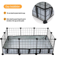 DZWLKJ guinea pig cage liner easy cleaning and reuse after quick wipe-down