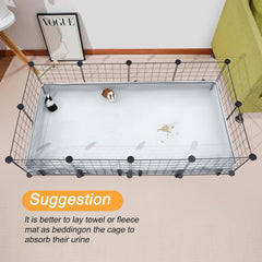 DZWLKJ cage liner features a 3.1-inch raised edge to trap urine
