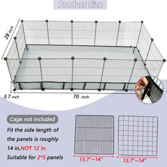 DZWLKJ Guinea Pig Cage Liner Velcro attachments demonstrate secure, versatile fitting