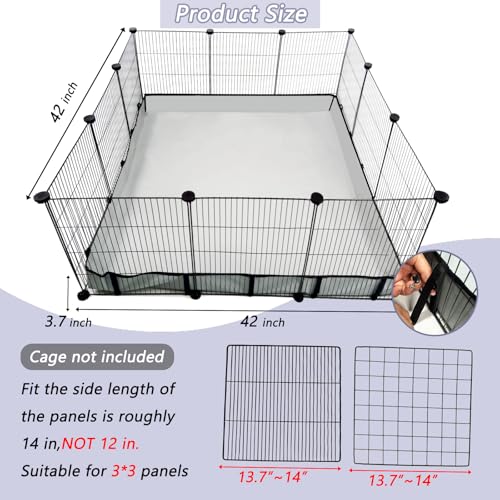 DZWLKJ guinea pig liner shows Velcro connections for secure mounting