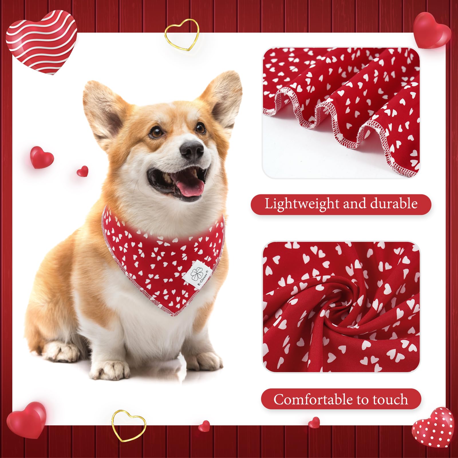 E-Clover dog mom matching accessory worn during photos and walks