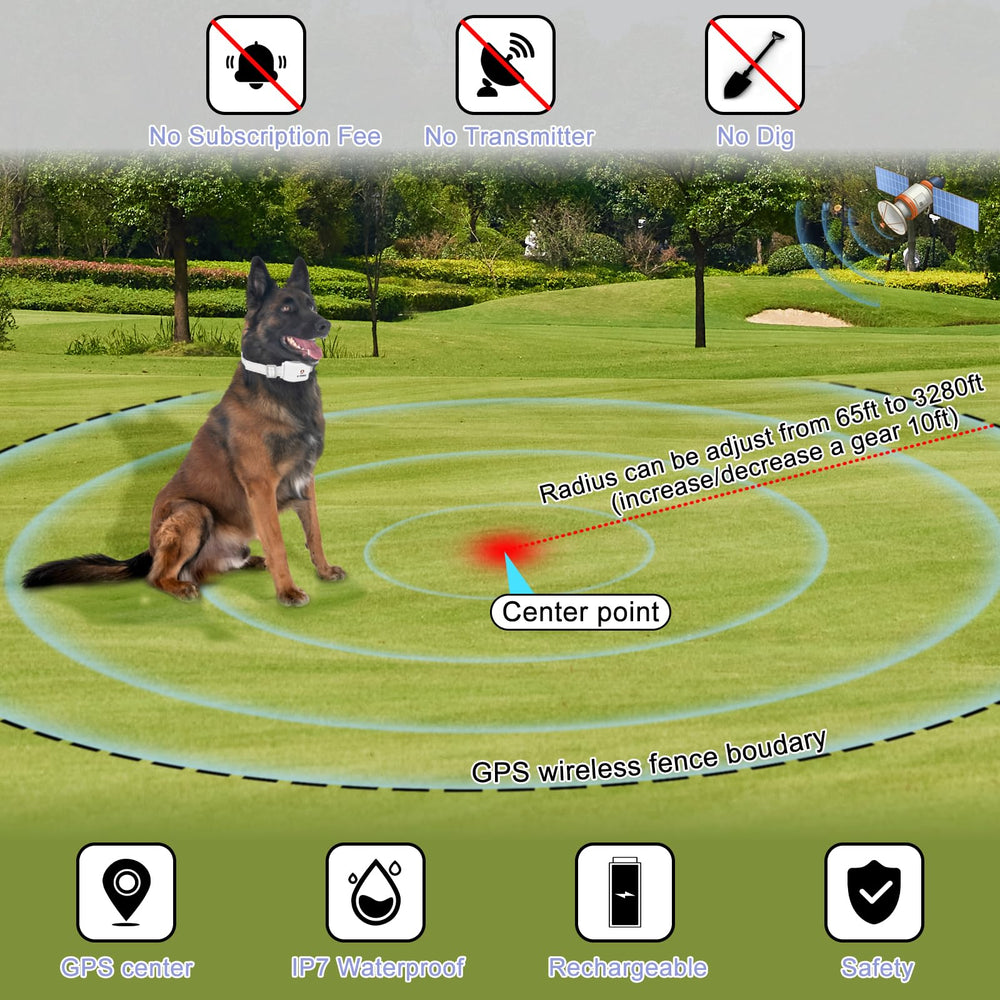 E-FENCE app shows virtual fences for irregular yards.