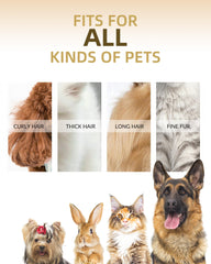 E-Hunter dog clippers guard combs array for versatile length control during grooming.
